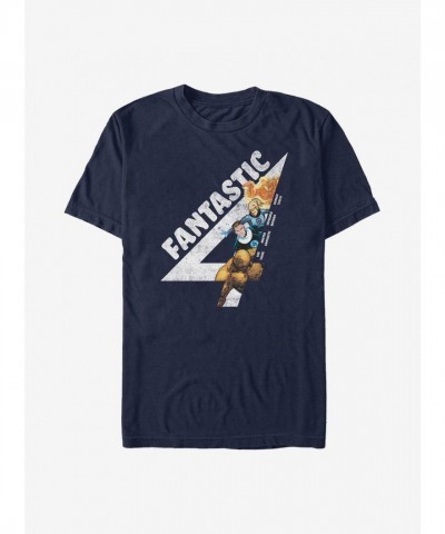 Marvel Vintage Fantastic Four T-Shirt - Lightweight Blue Men's