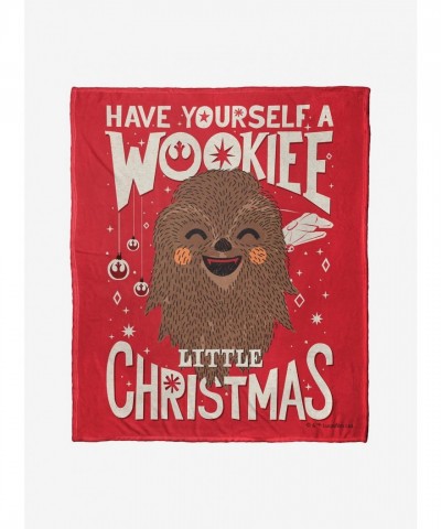 Star Wars Wookie Christmas Throw Blanket by The Northwest - Silky Soft and Cozy