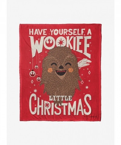 Star Wars Wookie Christmas Throw Blanket by The Northwest - Silky Soft and Cozy