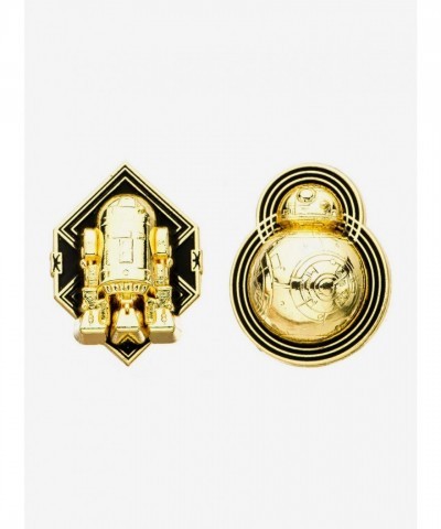 Star Wars Enamel Pins Featuring BB-8 and R2-D2 - Perfect for Fan Collectors