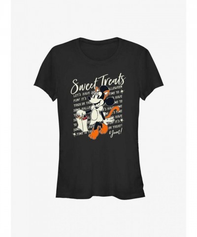 Disney Minnie Mouse Sweet Treats Lightweight T-Shirt for Girls - Black