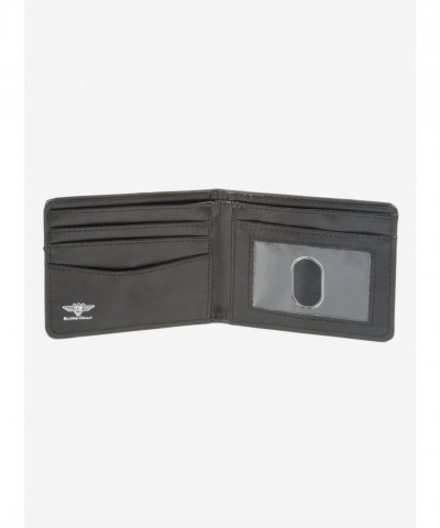 Disney Men's Vegan Leather Bi-Fold Wallet, Disney Villains Design