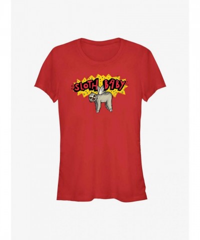 Marvel Ms. Marvel Sloth T-Shirt for Girls - Red
