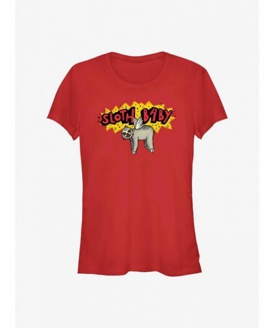 Marvel Ms. Marvel Sloth T-Shirt for Girls - Red