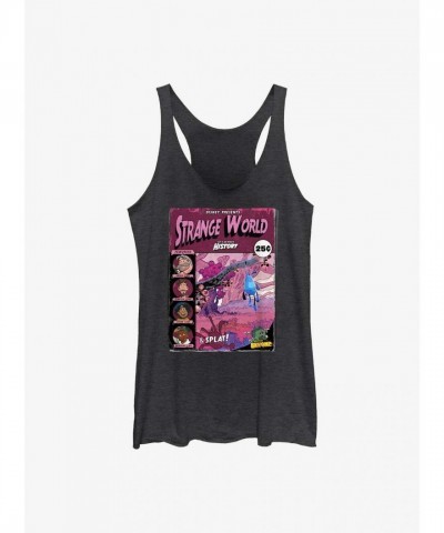 Disney Strange World Adventure Graphic Tank for Girls - Black