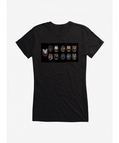 Star Trek TNG Cats Crew Portrait Tee for Girls