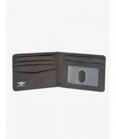 Disney Chip and Dale Men's Vegan Leather Bifold Wallet with Autograph Close-Up