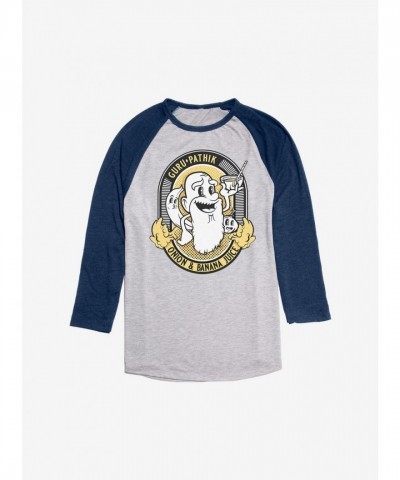 Avatar Last Airbender Guru Pathik Juice Raglan Tee - Grey Men's Size