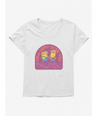 Minions Vintage How Dare You Plus Size Scoop Neck T-Shirt - Women's White