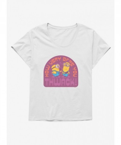 Minions Vintage How Dare You Plus Size Scoop Neck T-Shirt - Women's White