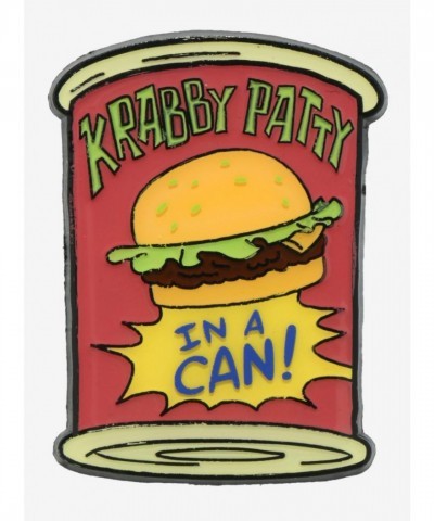 SpongeBob SquarePants Krabby Patty Can Pin - Portable Enamel Pin