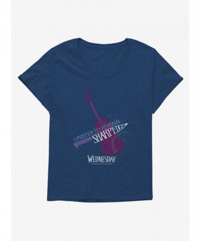 Sharp-Edged Girls Plus Size Scoop Neck T-Shirt