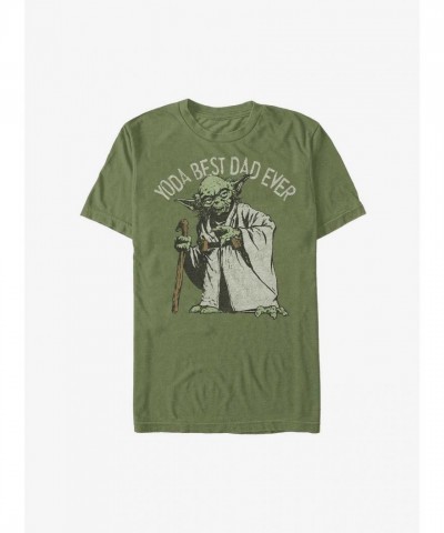 Star Wars Yoda Dad Figure T-Shirt - Soft Green Men's