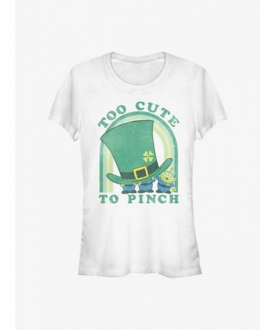Disney Pixar Toy Story Adorable Aliens Girls T-Shirt - Junior Sizes White