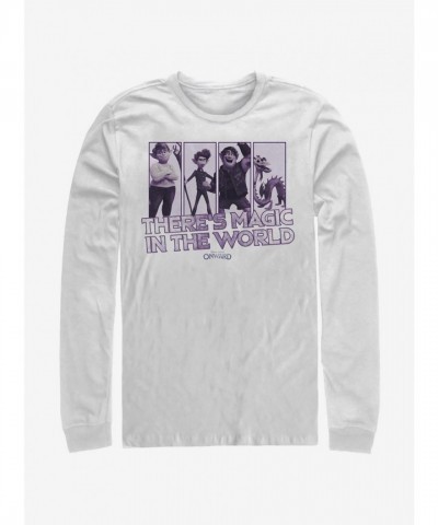 Disney Pixar Onward Magic Box Long Sleeve T-Shirt - White Men's