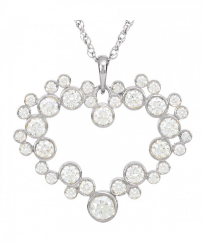 Mickey Mouse Diamond Heart Pendant Necklace for Women