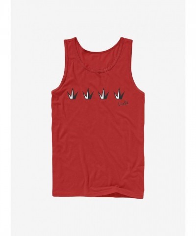 Disney Cruella Red Crown Men's Cotton Tank Top