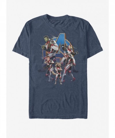 Marvel T-Shirt - Avengers: Endgame Assemble Suits - Men's Blue