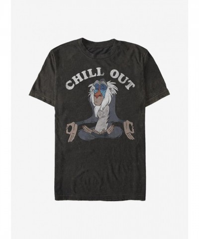 Disney Lion King Chilled Out Men's Black T-Shirt