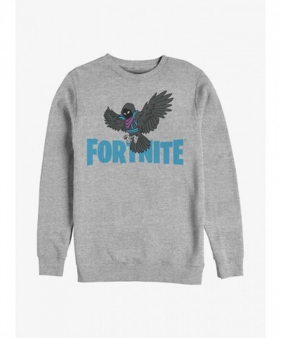 Fortnite Raven Wings Unisex Sweatshirt - Grey