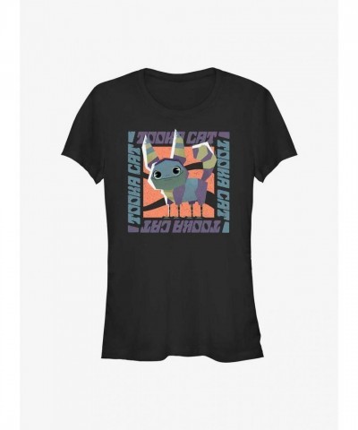Star Wars Tooka-Cat Galaxy Girls T-Shirt - Black