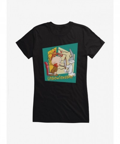 Looney Tunes Bugs Bunny Elmer Unbelievable Girl's Lightweight T-Shirt