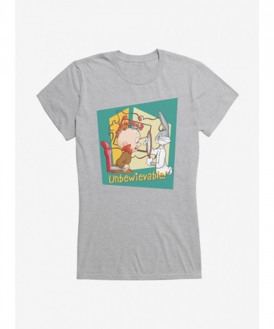 Looney Tunes Bugs Bunny Elmer Unbelievable Girl's Lightweight T-Shirt