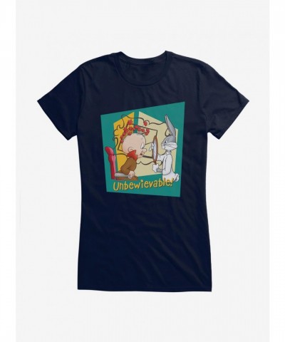 Looney Tunes Bugs Bunny Elmer Unbelievable Girl's Lightweight T-Shirt