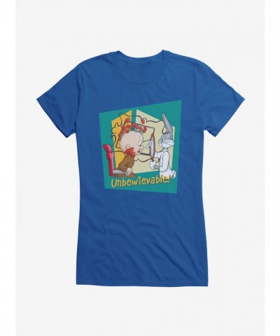 Looney Tunes Bugs Bunny Elmer Unbelievable Girl's Lightweight T-Shirt