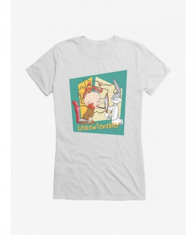 Looney Tunes Bugs Bunny Elmer Unbelievable Girl's Lightweight T-Shirt